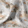 Printed Cotton EMILUNE White / Chestnut